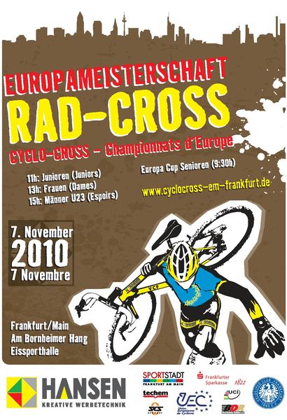 Championnat d'Europe Cyclo-Cross  Francfort (Allemagne) : les classements  