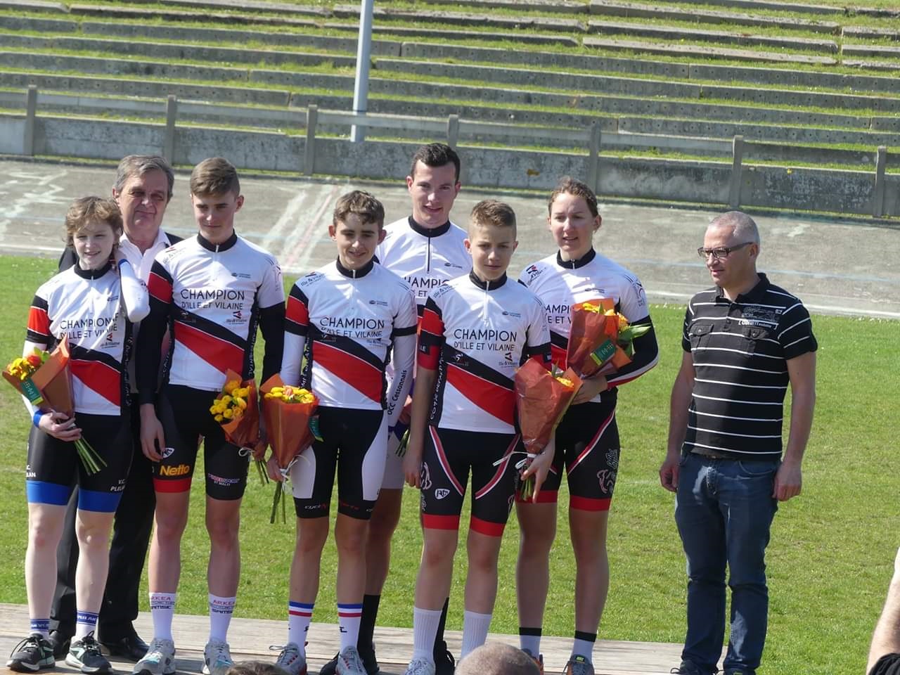 Championnat 35 Omnium sur piste: les Mnard et les Lesage  la fte 