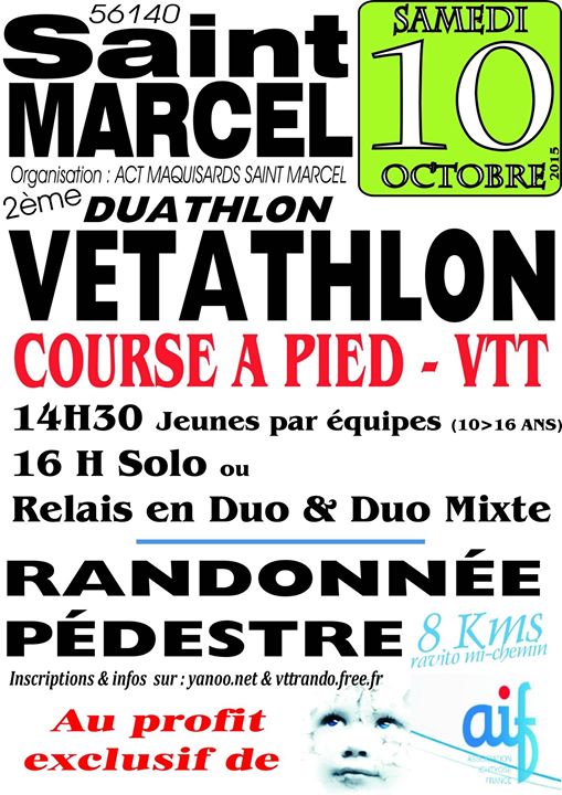 Saint-Marcel au rythme du Vtathlon dbut octobre