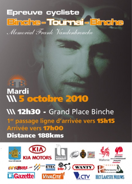 Binche-Tournai-Binche "Mmorial Frank Vandenbroucke" : les engags 