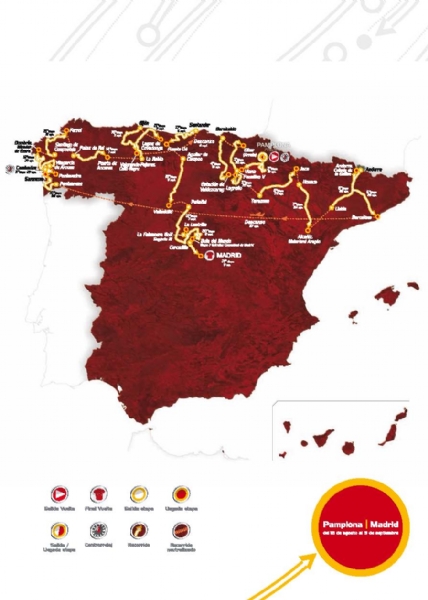 Le parcours de la Vuelta 2012 dvoil 