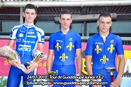 Tour de Guadeloupe Junior #3-2 : Leblond s'impose en force. 4 Guadeloupens dans les 7 premiers.