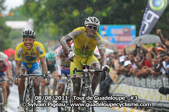 Tour de Guadeloupe 2011 : Lionel Miny s'impose  Petit-Bourg, Boris Carne toujours en jaune