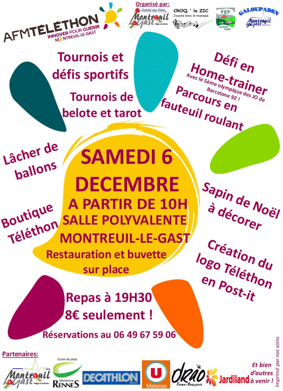  Montreuil Le Gast (35): le dfi des pistards pour le Tlthon 2015