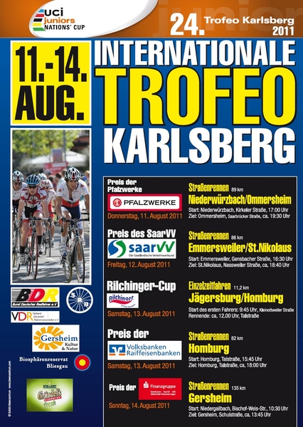 Trofeo Karlsberg - Coupe des Nations UCI Juniors : les engags