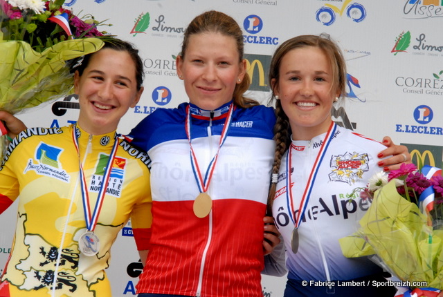 Favre championne de France CLM Juniors dames