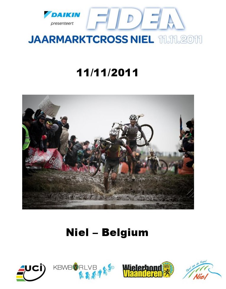 Boulo au dpart du Jaarmarktcross de Niel 