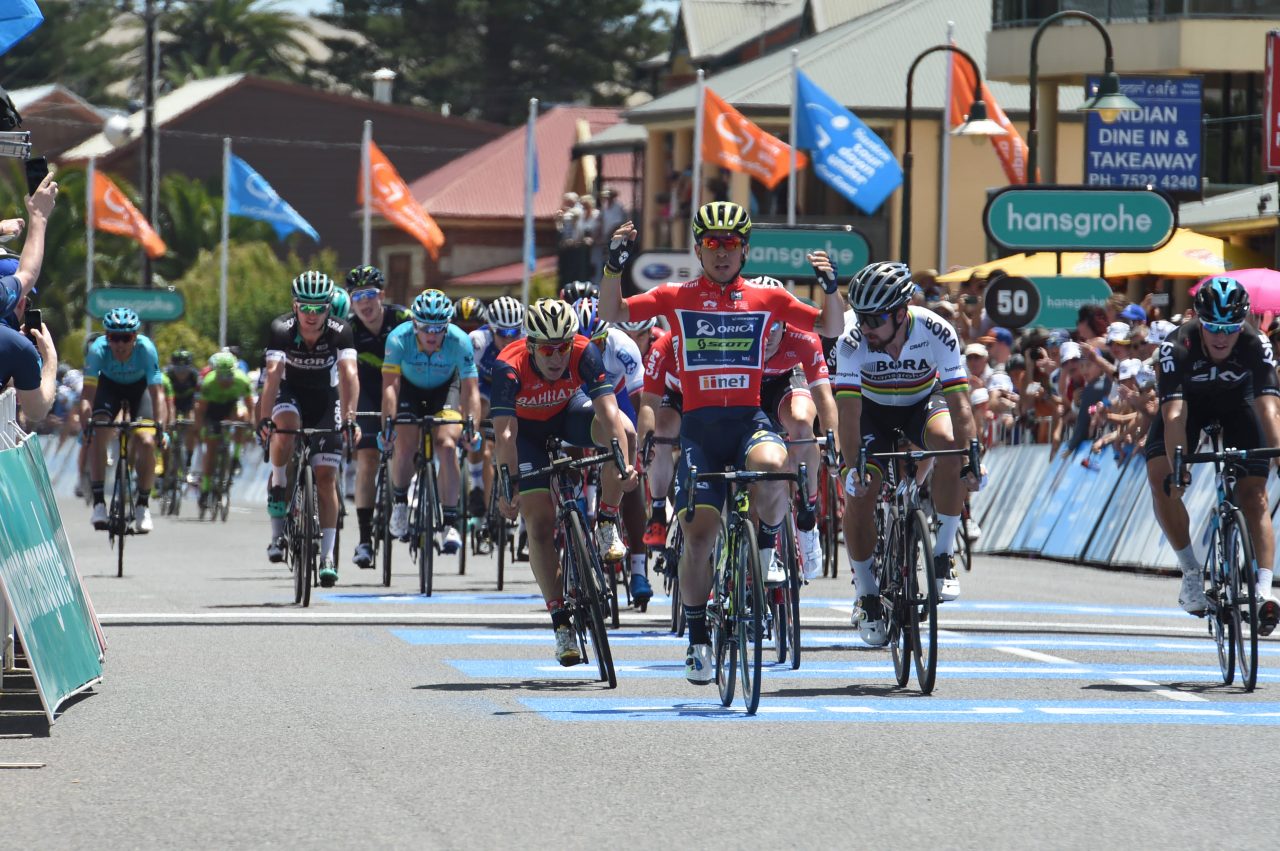 Tour Down Under#3:Ewan devant Sagan