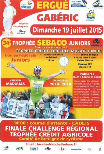 Trophe Sbaco juniors : les horaires et les engags