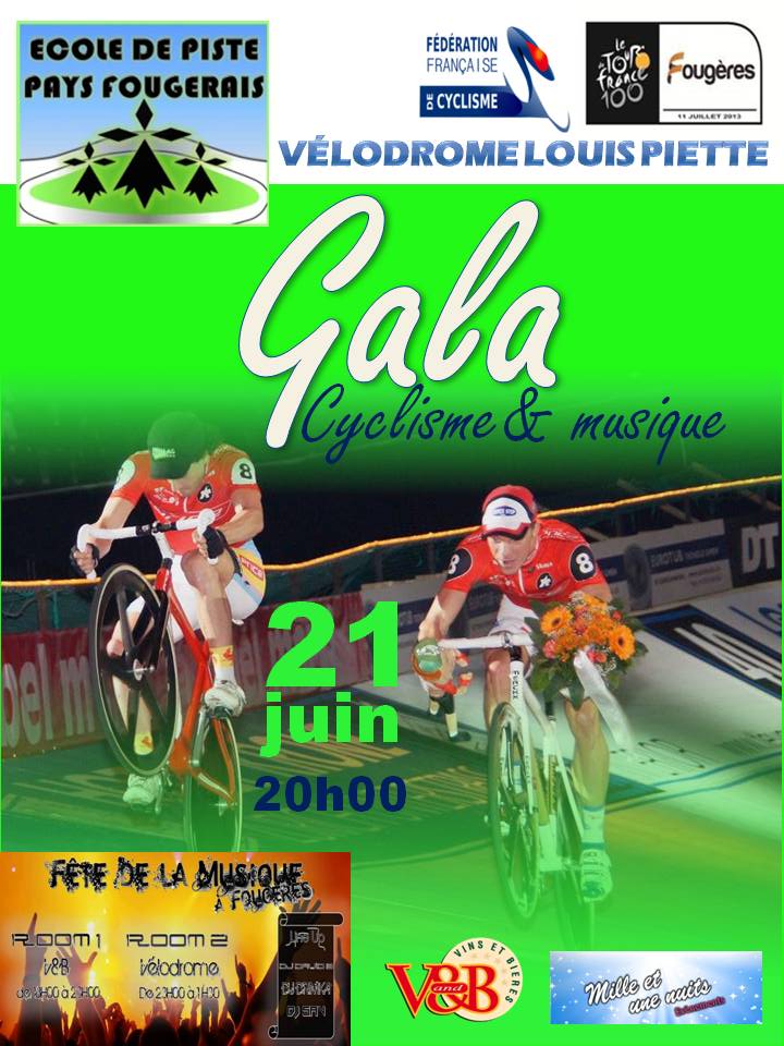 Gala piste & musique  Fougres le 21 juin 