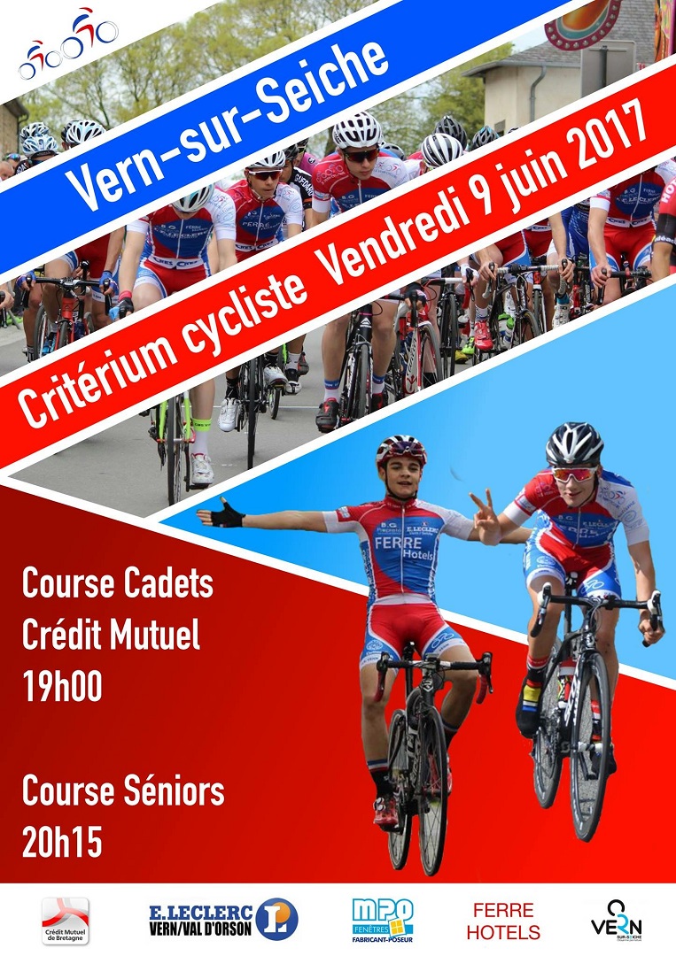 5me critrium de Vern-sur-Seiche (35), le  vendredi 9 juin 