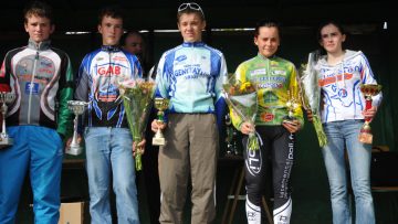 Cyclo-cross de Pluguffan (29) : Conan, Piriou, Carriou et Le Bris