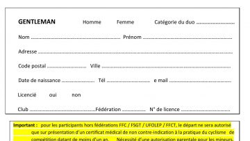 Gentlemen de Guipavas et Milizac:  vos engagements