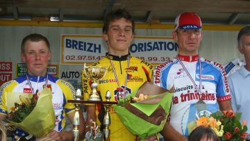 Championnat du Morbihan des 3 me catgories : Vincent Bienfait au sprint.