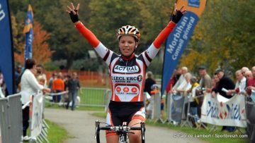 Cyclo-Cross de Questembert (56) : Le Bouedec devant Le Quau