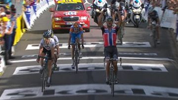 Tour de France : Hushovd sort de la poussire