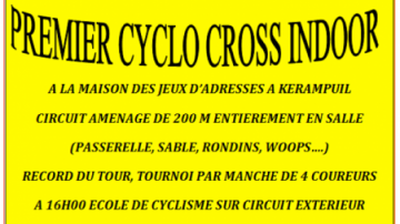 Cyclo-cross indoor de Carhaix: les infos 