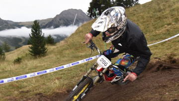 Finale de la Coupe de France de VTT DH : Laly plac