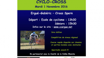 Cyclo-Cross d'Ergu (29): une jolie premire