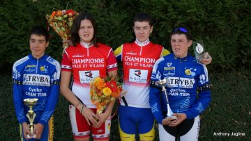 Championnats d'Ille et Vilaine cyclo-cross  Panc : les classements 