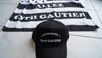 Le France et le Tour avec les supporters de Cyril Gautier.
