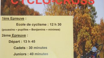 Le cyclo-cross d'Avessac (44) ce dimanche
