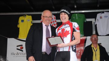 Tour de Bretagne Fminin : Shaw sous la pluie  Saint-Men le Grand  