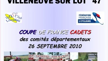 Les Finistriens pour la coupe de France Cadets 