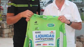Peter Sagan actuel maillot vert du Tour fait escale  Dinan