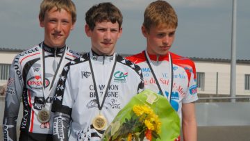Championnats de Bretagne piste minimes et cadets  Plouay. Bredin et Abadie impressionnent 