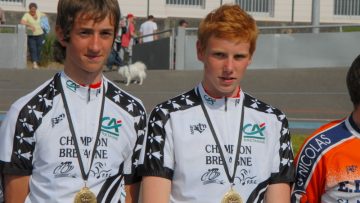 Championnats de Bretagne piste minimes et cadets  Plouay. Bredin et Abadie impressionnent 
