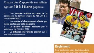  Devenez l'un des jeunes reporters du KBE 