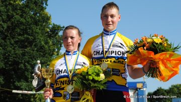 Championnat du Finistre de l'Avenir  Carhaix : Madouas, Hervo et Millour 