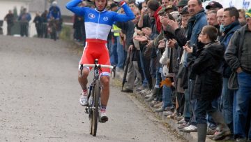Cyclo-cross de Marle (02) le 1er novembre : Mourey, Absalon, Boulo et Gadret au dpart  