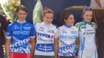 Finale du Challenge Fminin "Pays de Loire Cyclisme"  Saint-Viaud (44) : Grard et Etienne sur le podium 