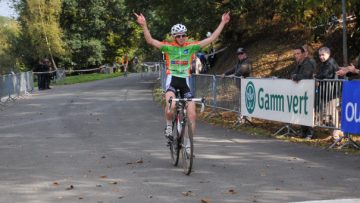 Cyclo-cross de Chteauneuf-du-Faou (29) : Collobert, Calvez, Piriou et Balannec