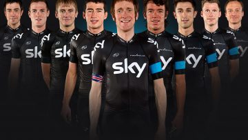 Le Team Sky pour le Tour d'Italie 