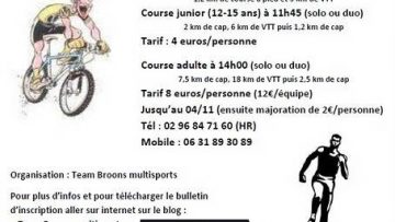 1er Vtathlon de Broons