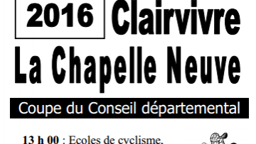 Chapelle-Neuve (56) : 1er  cyclo-cross 2016 en terre morbihanaise 