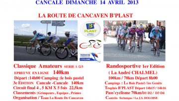 Andr Chalmel parrain de la Route de Cancaven 2013